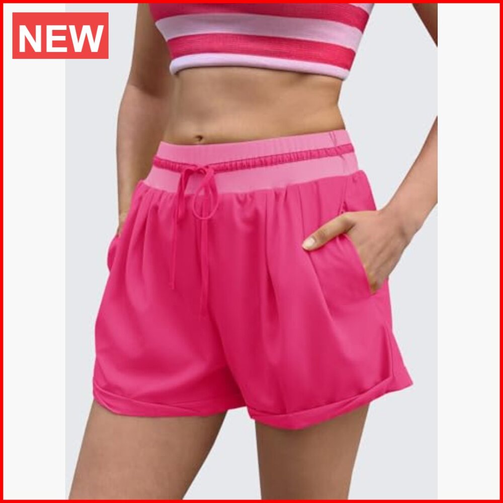 Lightweight High Waisted Drawstring Running Short… - image 3